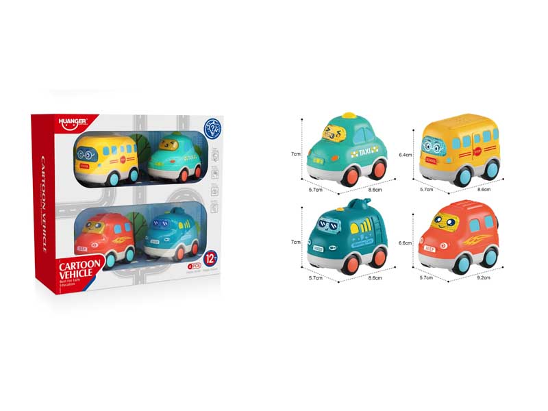 Free Wheel Car W/L_M(4in1) toys