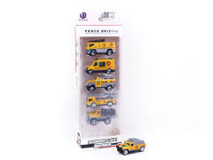 Die Cast Construction Truck Free Wheel(6in1)