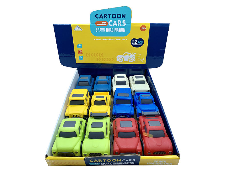 Free Wheel Cartoon Car(12in1) toys