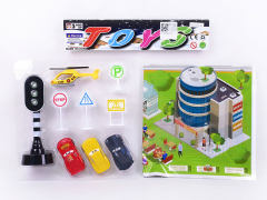 Free Wheel Car Set & Traffic Lights W/L_IC toys