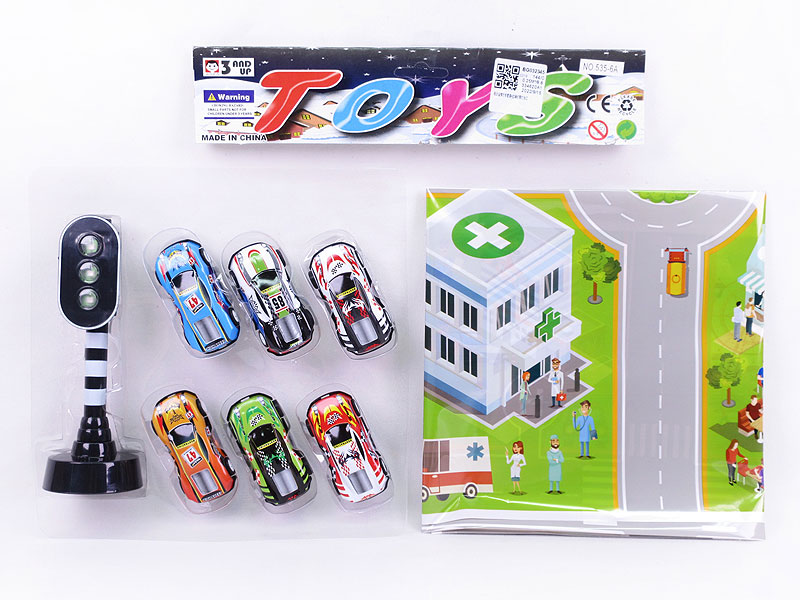 Free Wheel Car Set & Traffic Lights W/L_IC toys