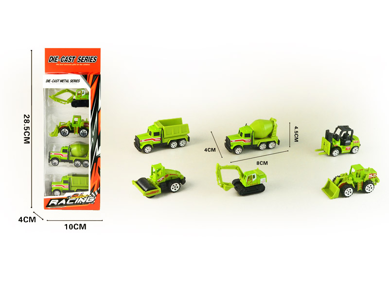 1:64 Die Cast Farmer Truck Free Wheel(4in1) toys