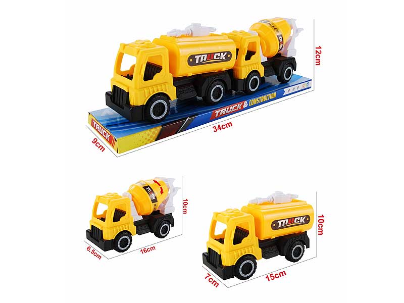 Free Wheel Construction Truck(2in1) toys