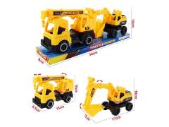 Free Wheel Construction Truck(2in1) toys