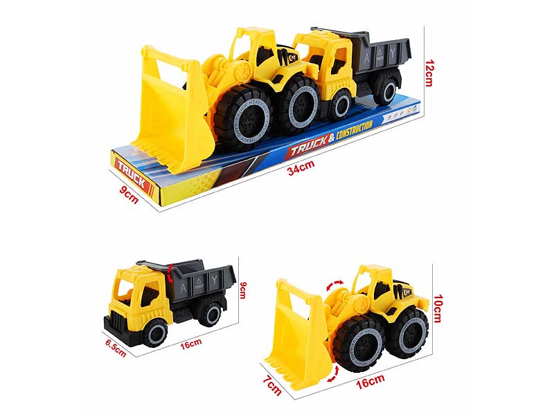 Free Wheel Construction Truck(2in1) toys