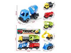 Free Wheel Construction Truck(4in1) toys