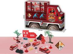 Free Wheel Fire Engine Set toys