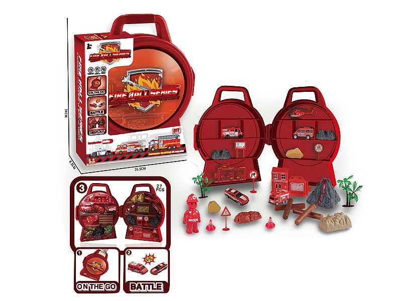 Free Wheel Fire Engine Set toys