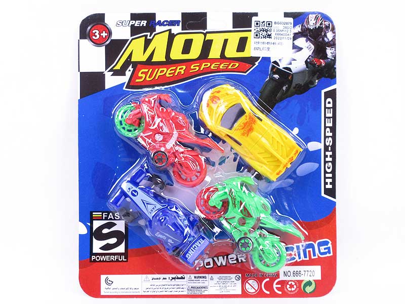 Free Wheel Equation Car & Motorcycle & Car(4in1) toys