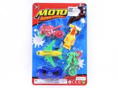 Free Wheel Airplane & Equation Car & Motorcycle & Car(5in1)