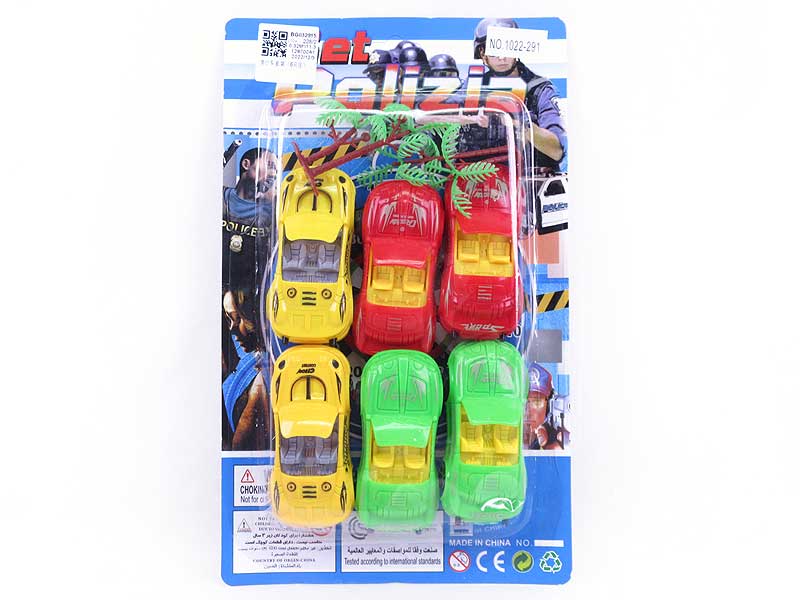 Free Wheel Car Set(6in1) toys