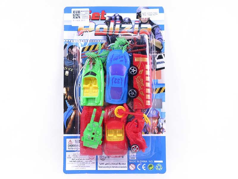 Free Wheel Car Set(6in1) toys