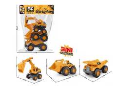 Free Wheel Construction Truck(3in1) toys