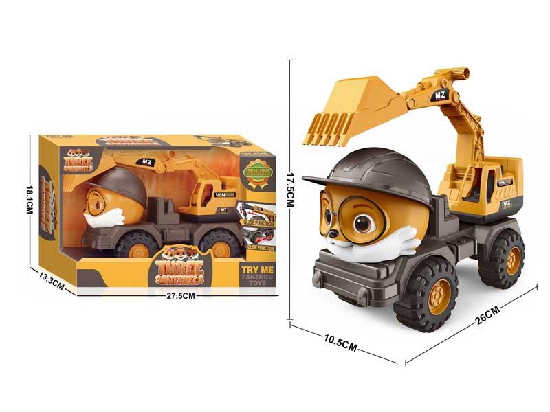 Free Wheel Construction Truck toys