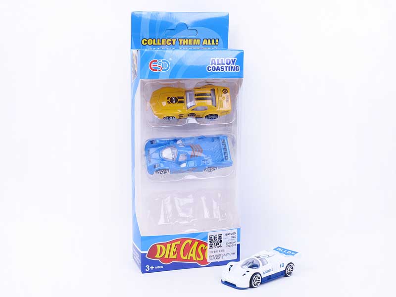 1:60 Die Cast Car Free Wheel(3in1) toys
