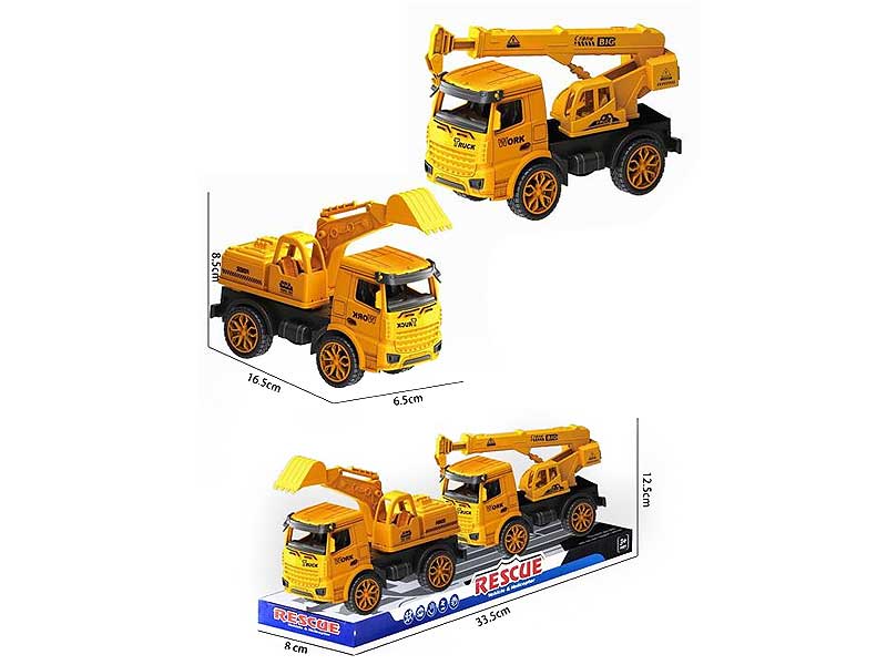 Free Wheel Construction Truck(2in1) toys