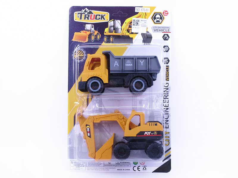 Free Wheel Construction Truck(2in1) toys