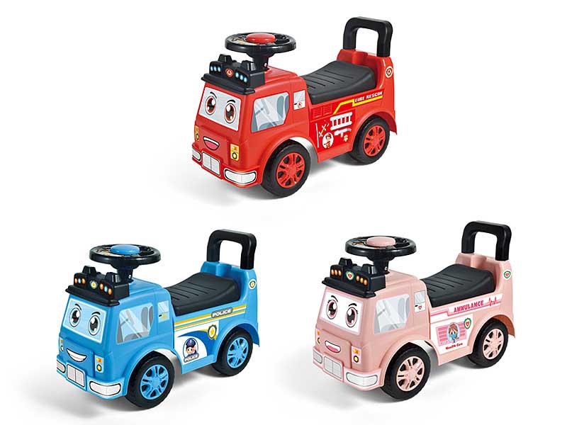 Cartoon Baby Car W/Whistle(3C) toys