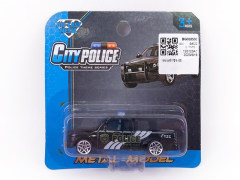 1:64 Die Cast Police Car Free Wheel(4S)