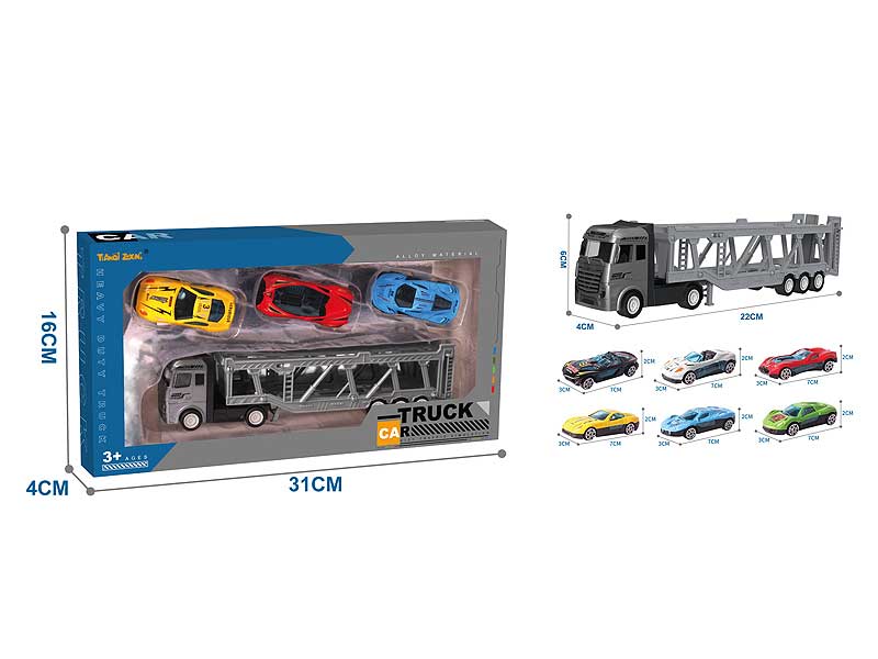 Die Cast Tow Car Free Wheel toys