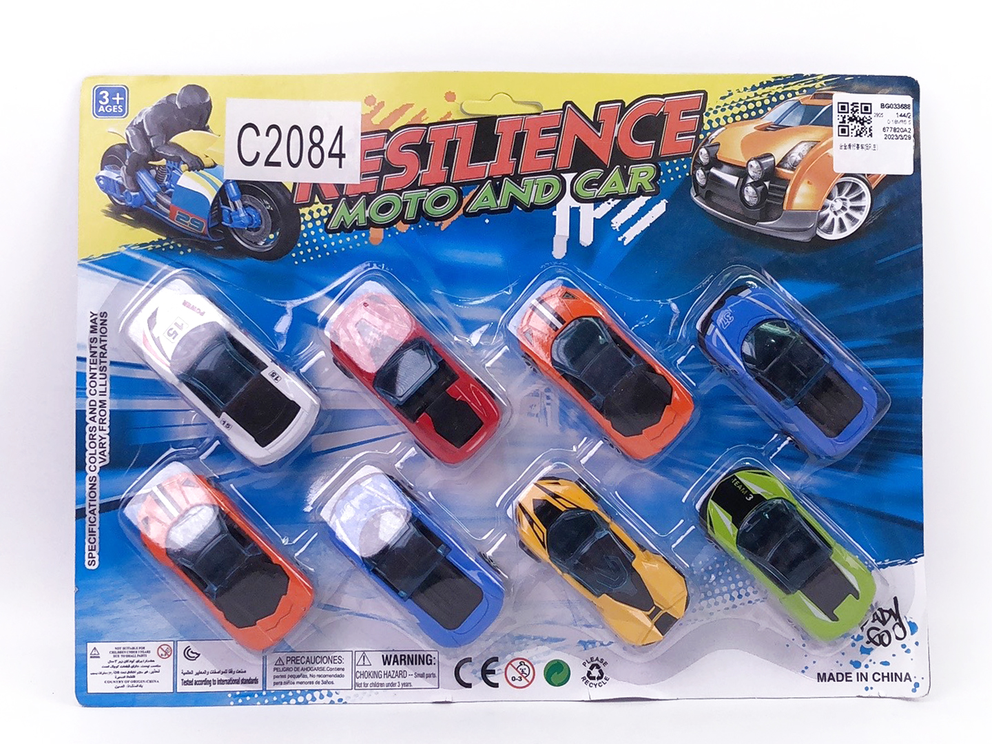 Die Cast Racing Car Free Wheel(8in1) toys