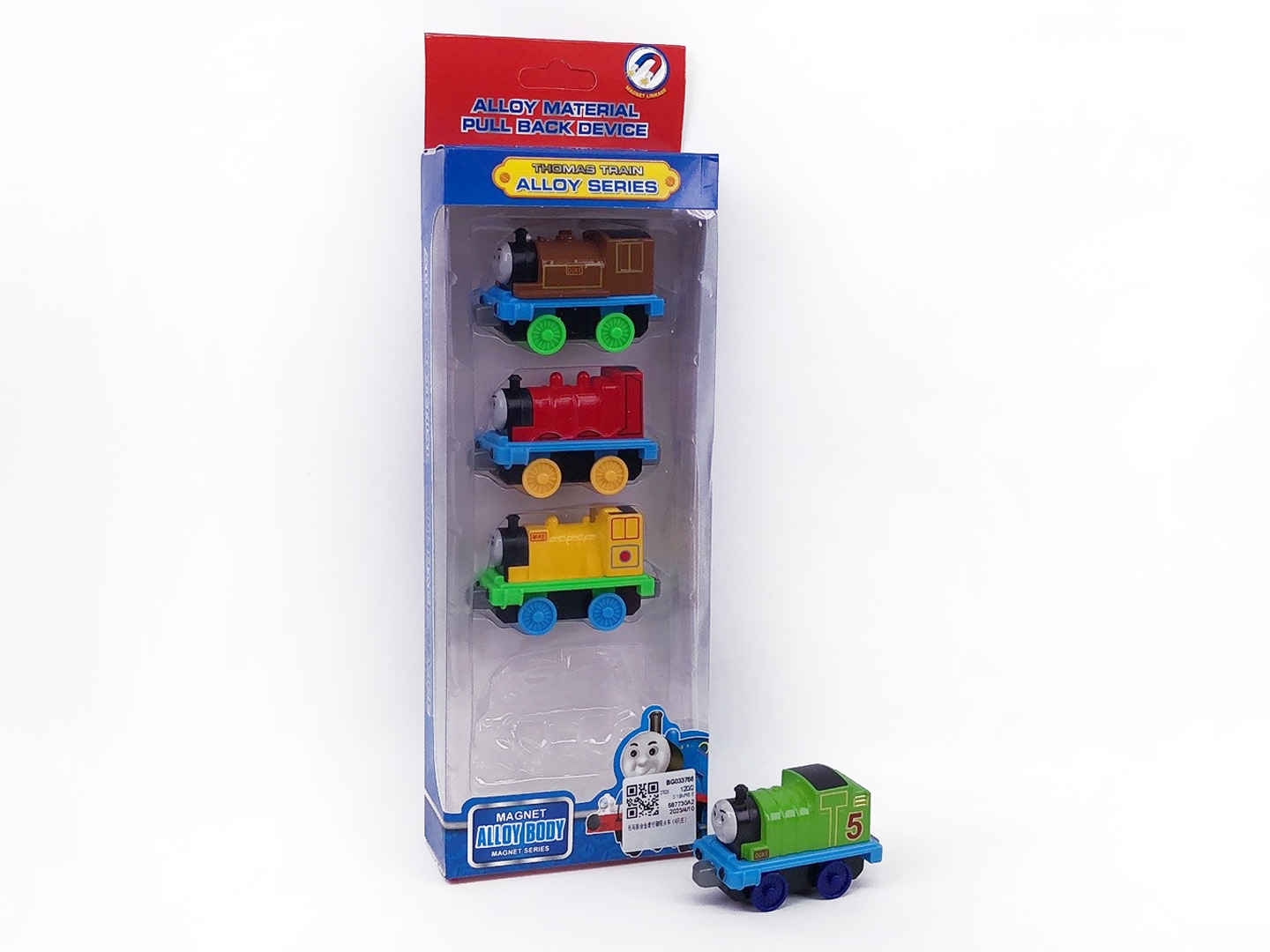 Die Cast Magnetic Train Free Wheel(4in1) toys