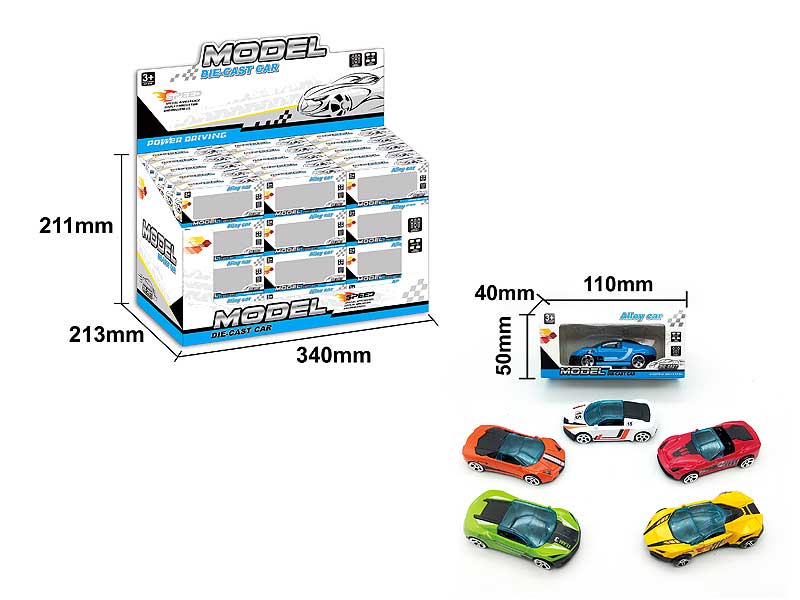 Die Cast Car Free Wheel(60in1) toys