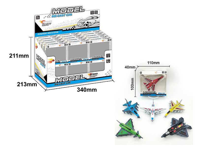 Die Cast AirplaneFree Wheel(30in1) toys