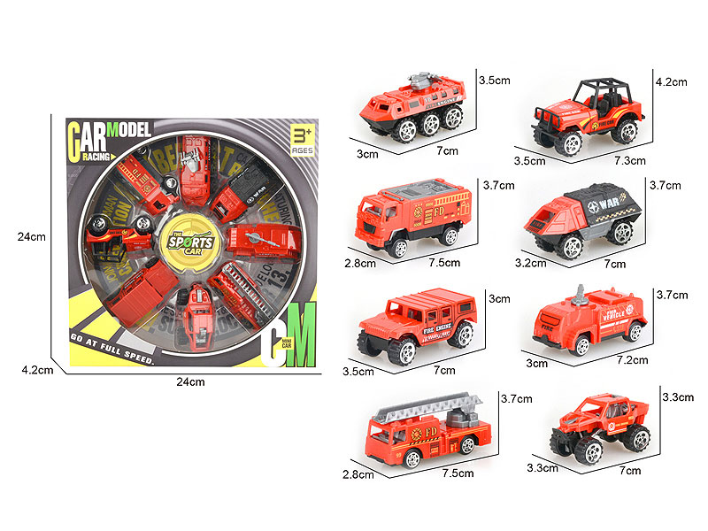 Free Wheel Fire Engine(8in1) toys