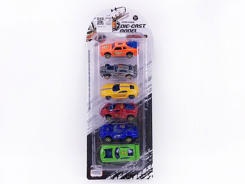 Die Cast Racing Car Free Wheel(6in1) toys