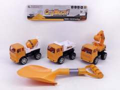 Free Wheel Construction Truck & Shovel toys