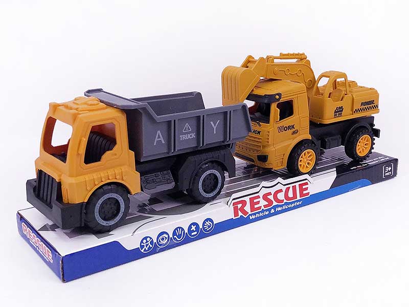 Free Wheel Construction Truck(2in1) toys