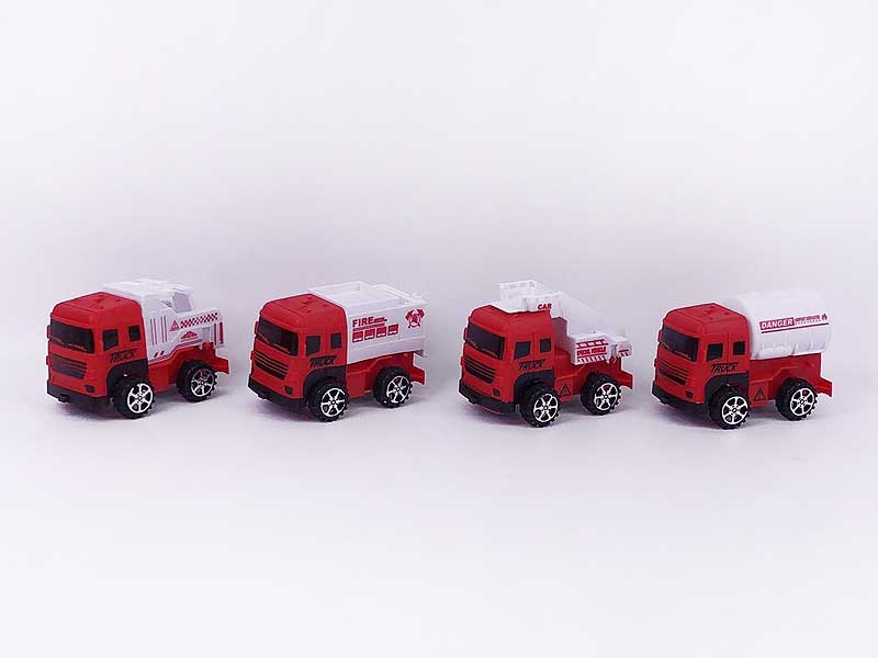 Free Wheel  Fire Engine(4S) toys