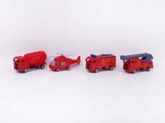 Free Wheel  Fire Engine(4S) toys