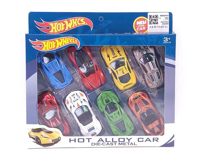 Die Cast Car Free Wheel(8in1) toys