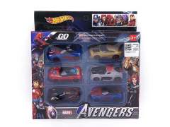 Die Cast Car Free Wheel(6in1) toys