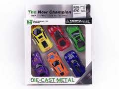 Die Cast Sports Car Free Wheel(6in1)