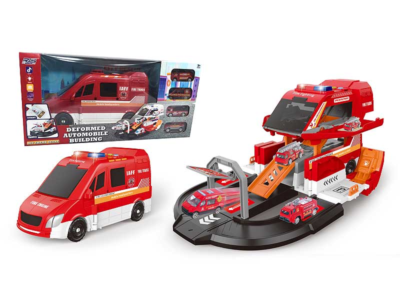 Free Wheel Transforms Ambulance W/L_M toys