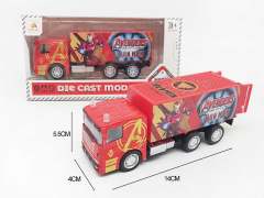 1:50 Die Cast Container Truck Free Wheel