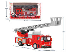 1:50 Die Cast Fire Engine Free Wheel