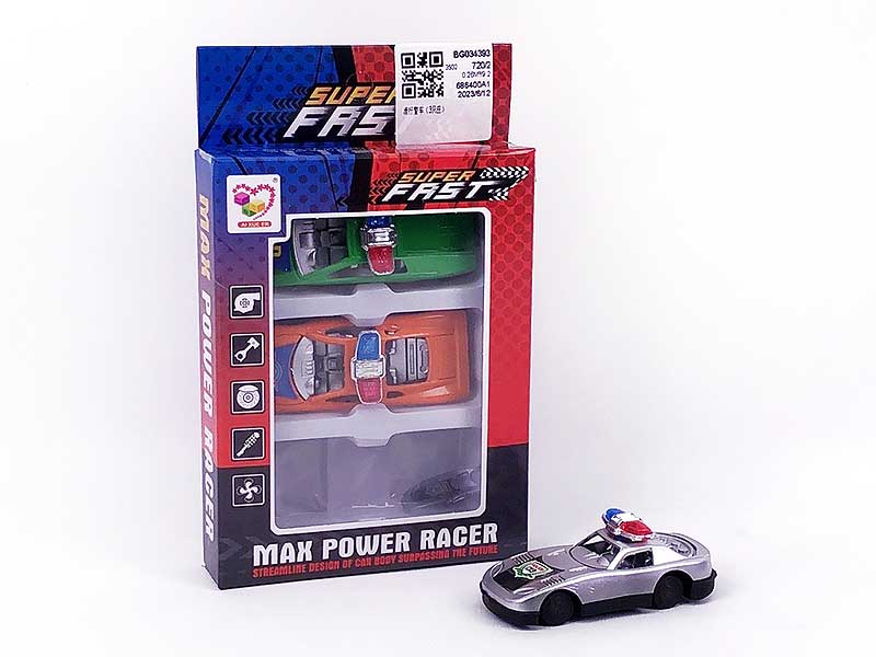 Free Wheel Police Car(3in1) toys