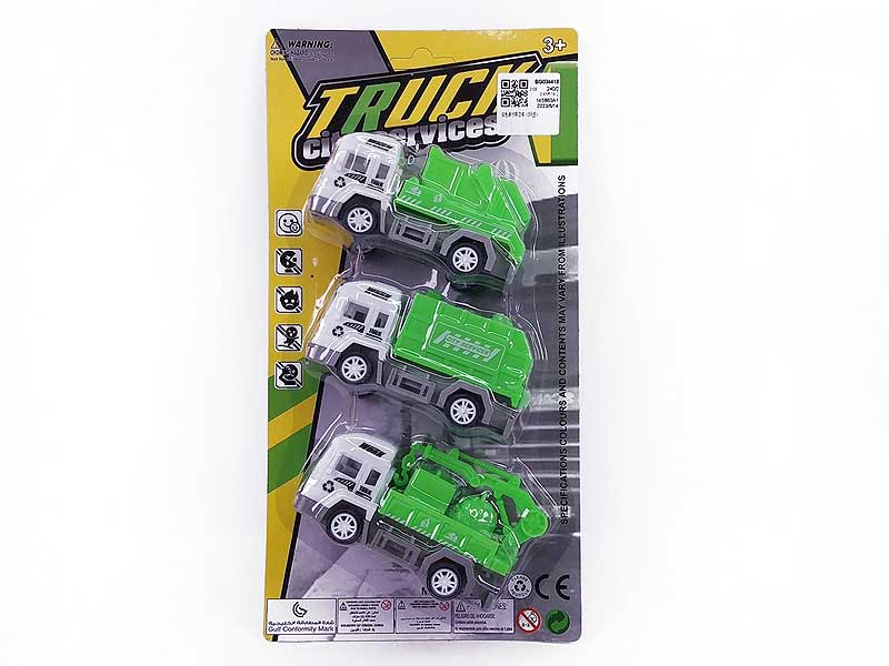 Free Wheel Sanitation Car(3in1) toys