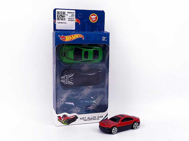 Die Cast Sports Car Free Wheel(3in1) toys