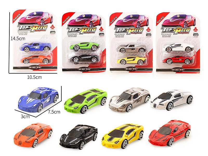 Die Cast Car Free Wheel(2in1) toys