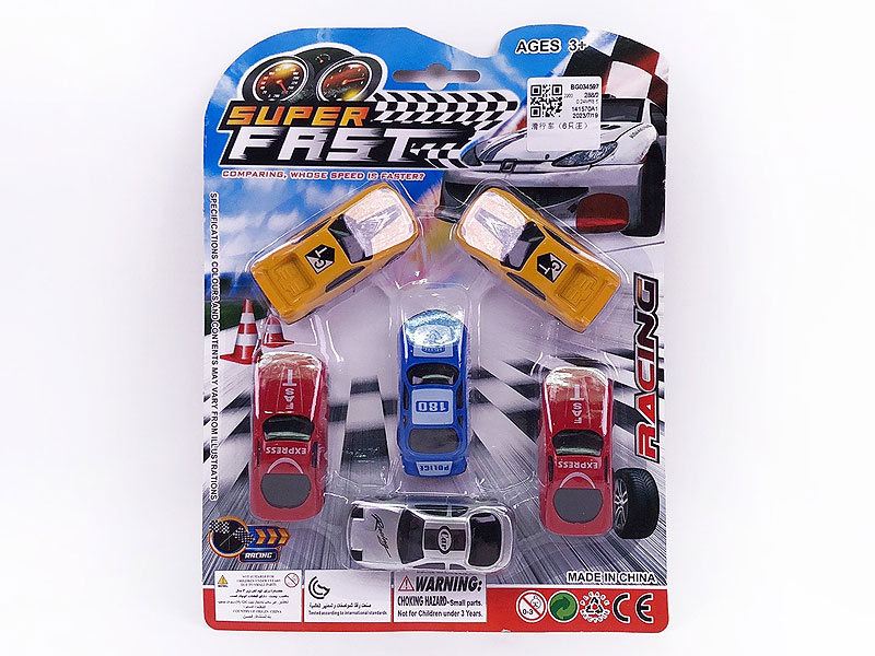 Free Wheel Car(6in1) toys