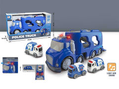 Free Wheel Police Trailer W/L_S toys