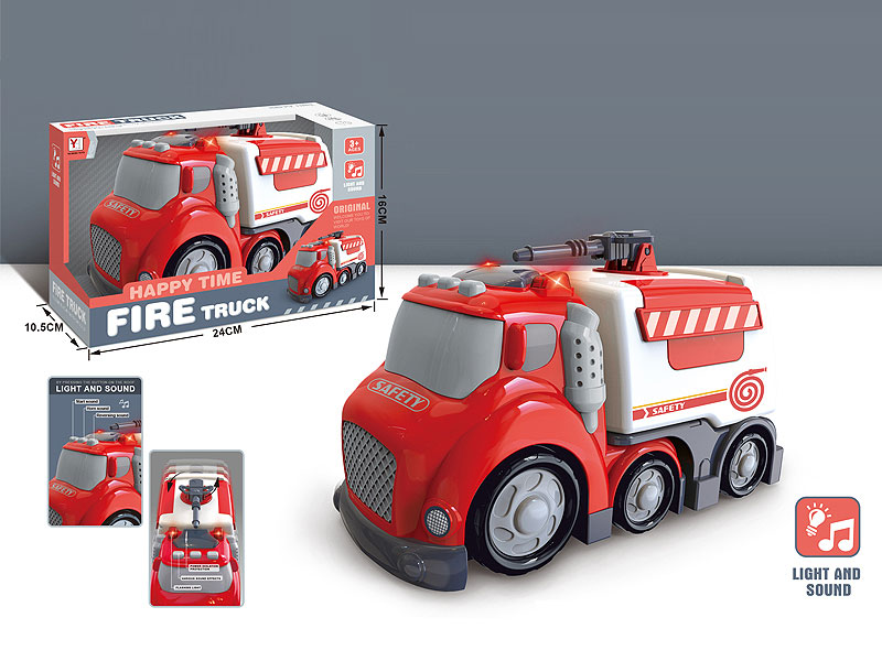 Free Wheel Fire Engine W/L_S toys