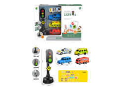 Free Wheel Car & Traffic Lights W/L_S toys