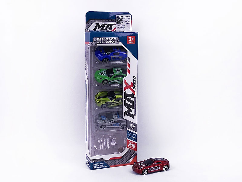 Die Cast Sports Car Free Wheel(5in1) toys