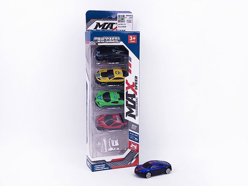 Die Cast Sports Car Free Wheel(5in1) toys